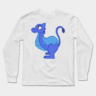 Blue Baby Dragon Long Sleeve T-Shirt